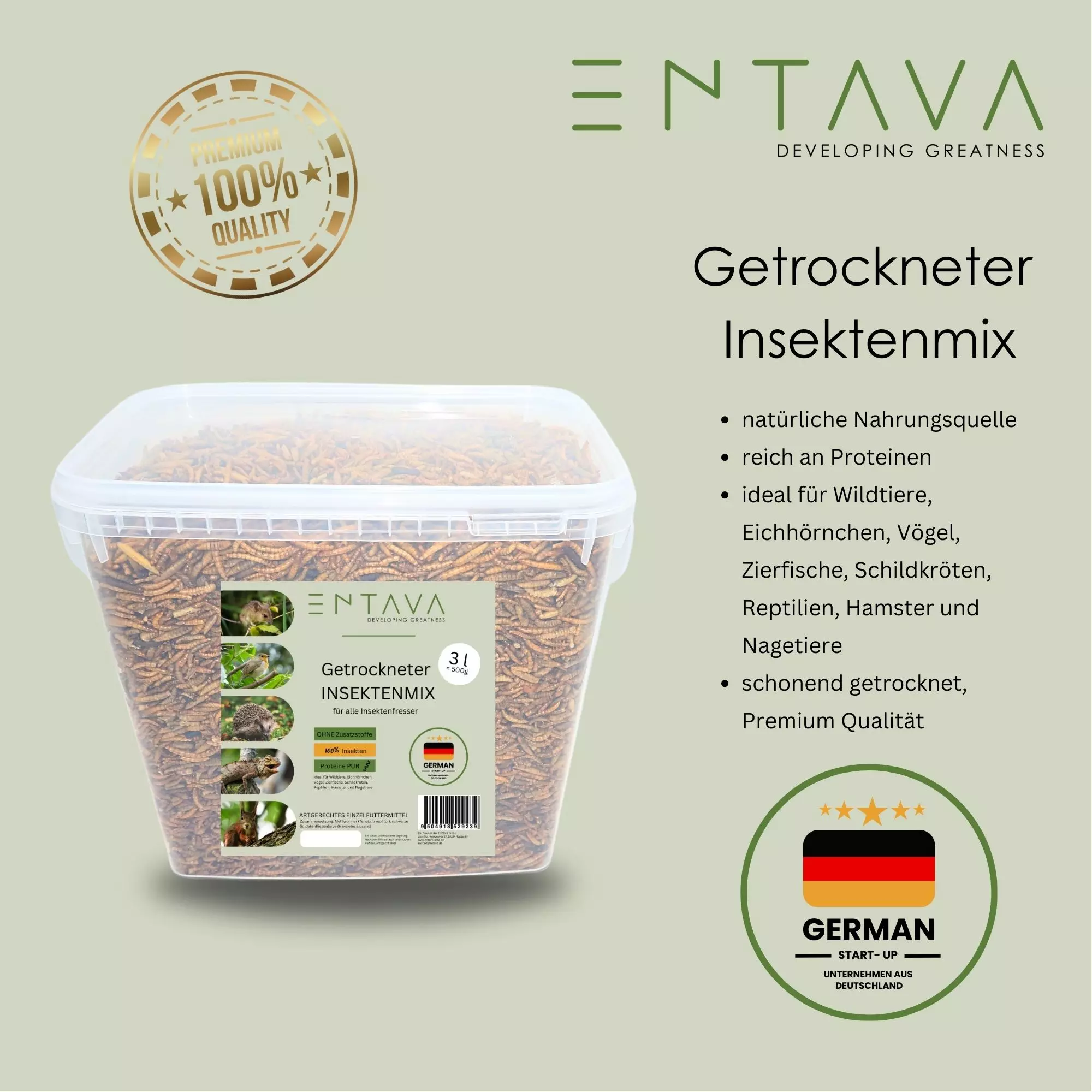 SPENDE Igelhilfe Schulzendorf: 3l nachhaltiger Insektenmix 