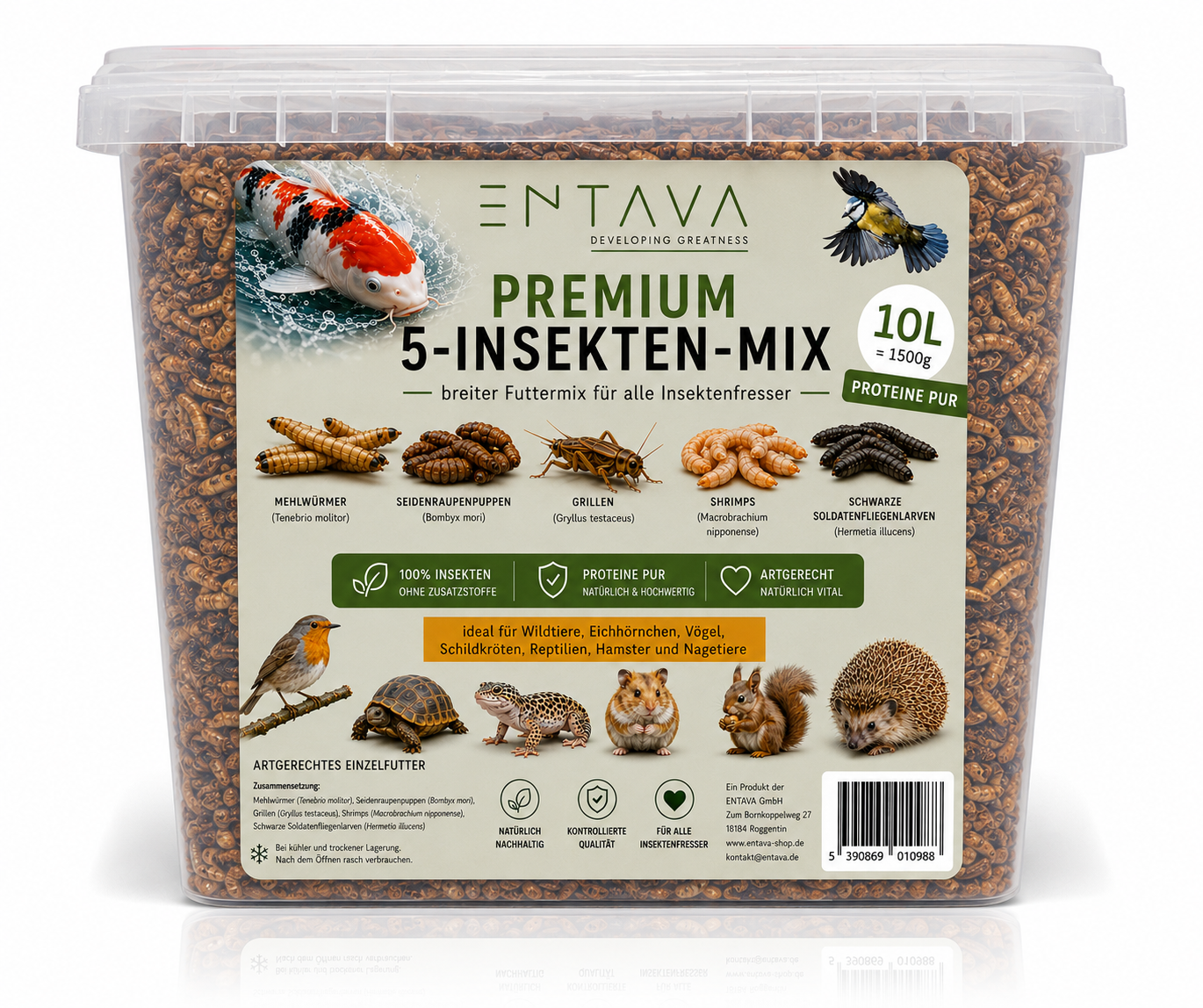 ENTAVA 10l Premium 5-Insekten-Mix
