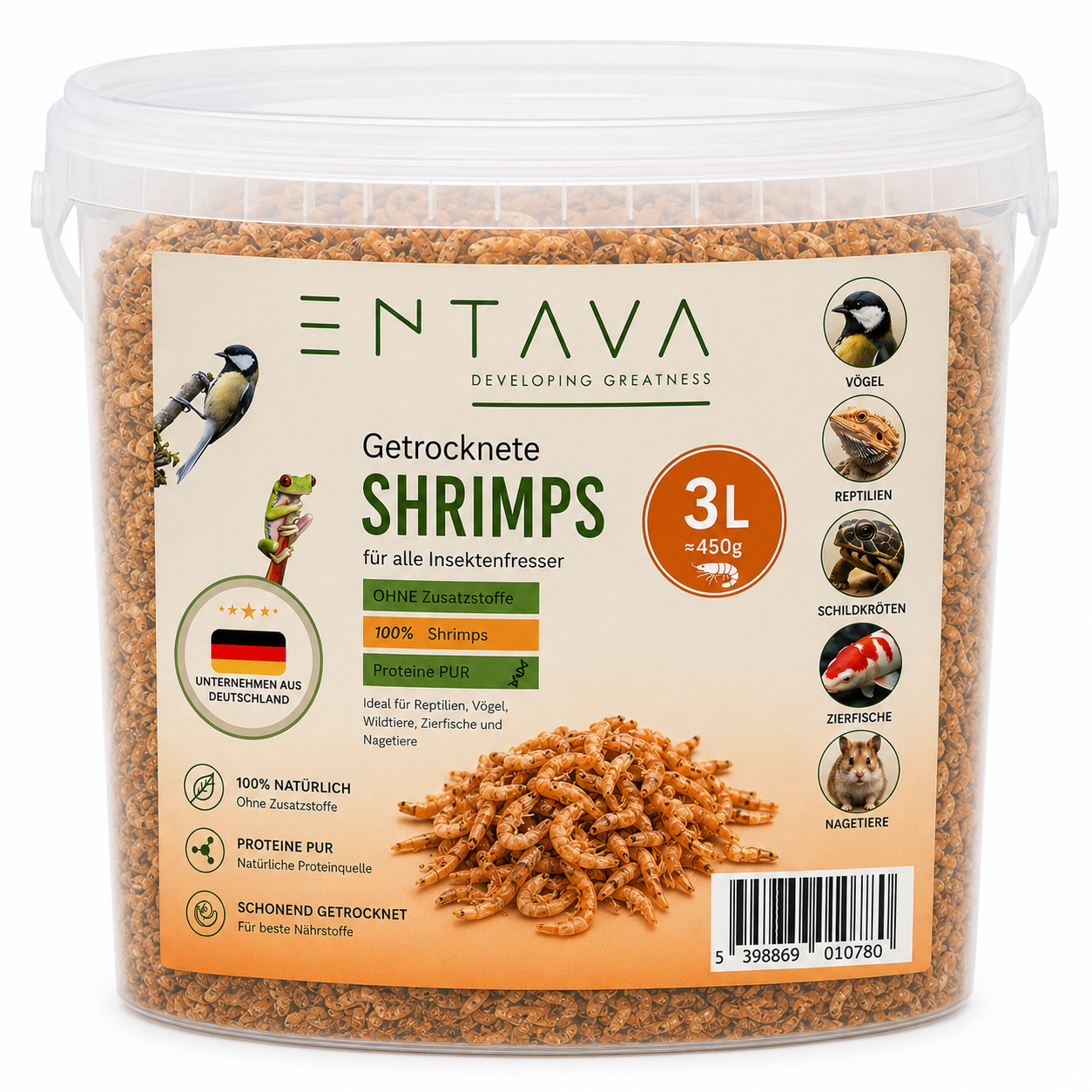 ENTAVA 3l (450g) getrocknete Shrimps