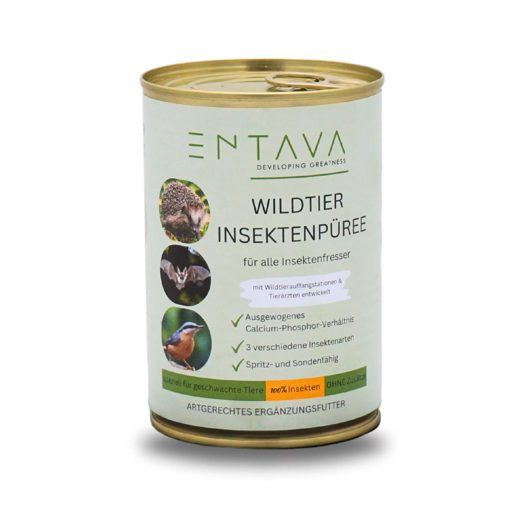 SPENDE Igel Ausw.Station Bernau: Wildtier Insektenpüree 400g Dose